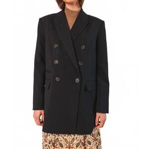 NEW INDI & COLD double breasted blazer in navy